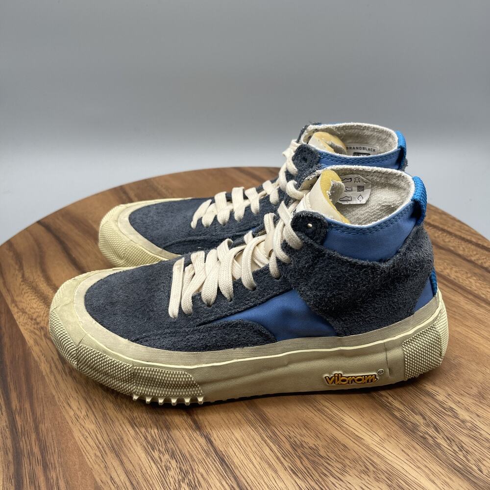 Brandblack Shoes Womens 6 Vibram Mega Grip Leather Suede Walking Hiking Hi Tops View 3